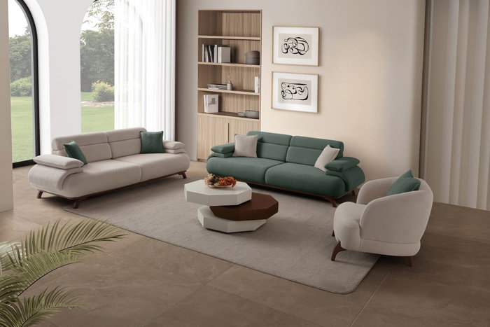 Atelier Del Sofa Bonjo Walnut Verde